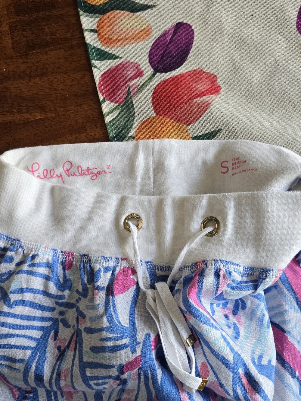 Lilly Pulitzer The Beach  Sailboat Print Wide-Leg Pants - Picture 3 of 5
